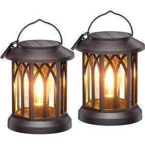 New Solar Lanterns Outdoor Waterproof, Upgraded Bright Hanging Solar Lights